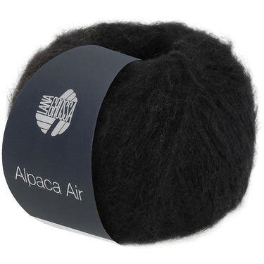 Lana Grossa Alpaca Air Yarn - 12 Black - Extra Image