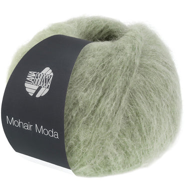 Lana Grossa Mohair Moda Yarn - 03 Grey-Green - Extra Image