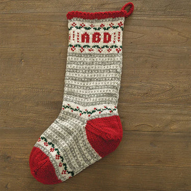 Appalachian Baby Design Cabin Christmas Stocking Kits - Stripes & Garland Christmas Stocking Kit - Zoom Image