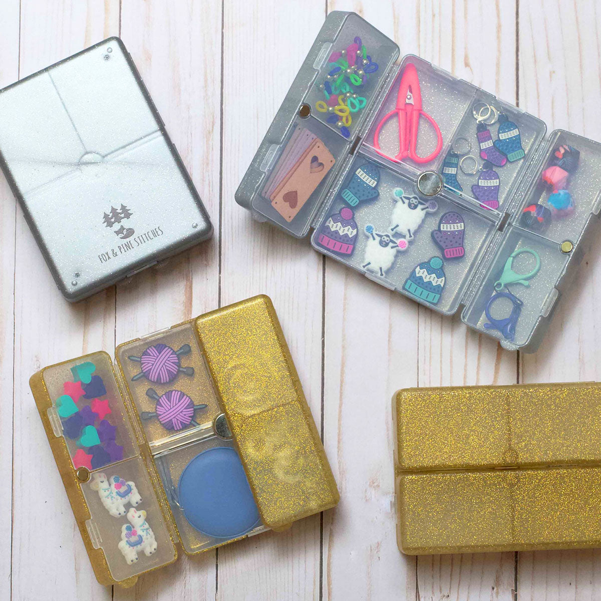 Fox & Pine Stitches Notion Nooks - Glitter Gold - Extra Image