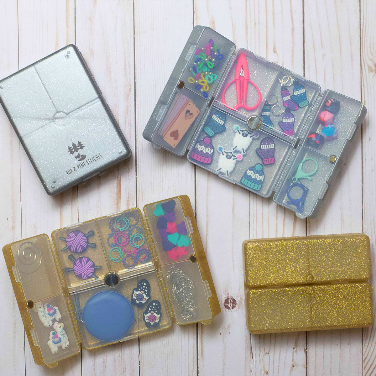 Fox & Pine Stitches Notion Nooks - Glitter Gold - Extra Image
