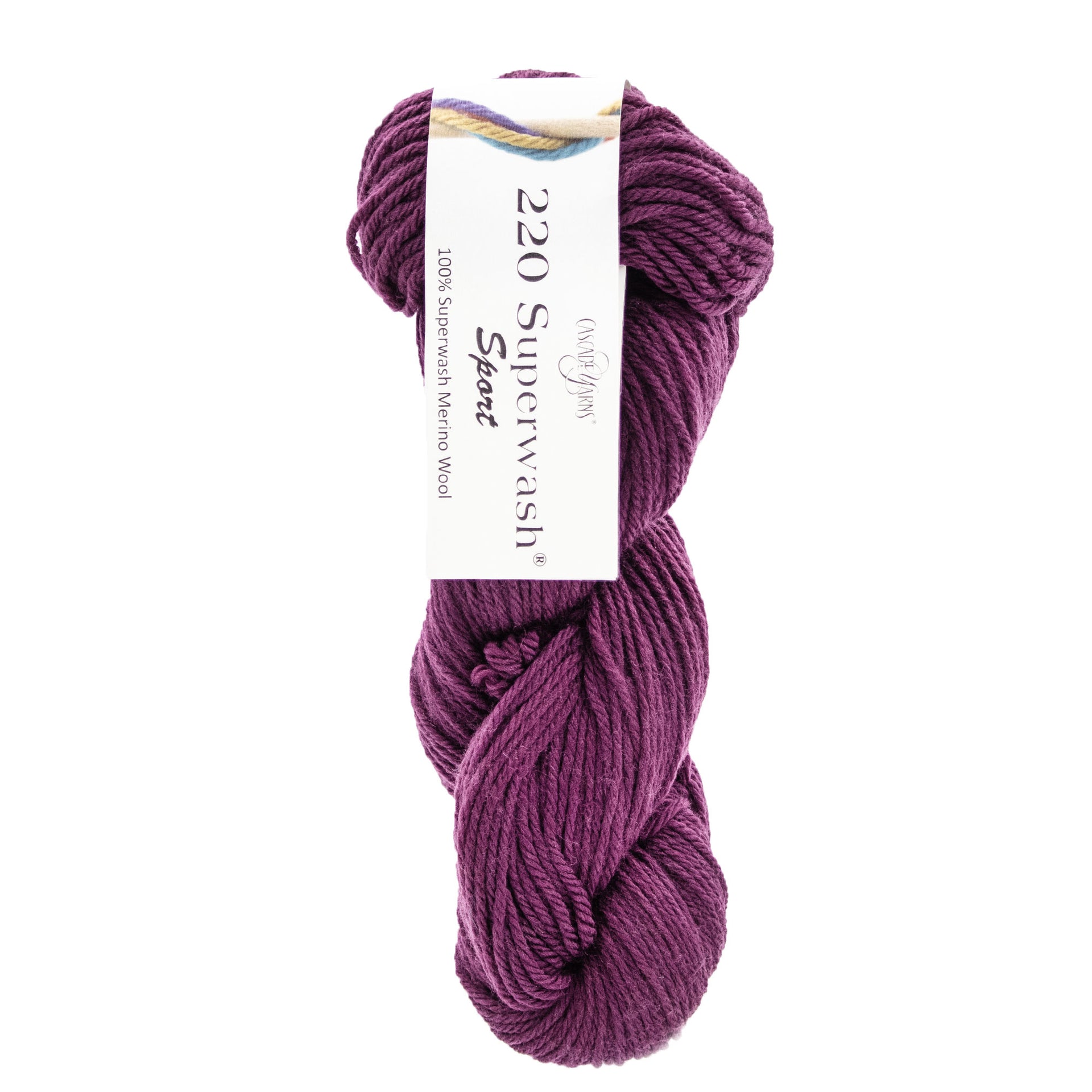 Cascade Yarns 220 Superwash Sport Yarn - 504 Crushed Violet - Zoom Image
