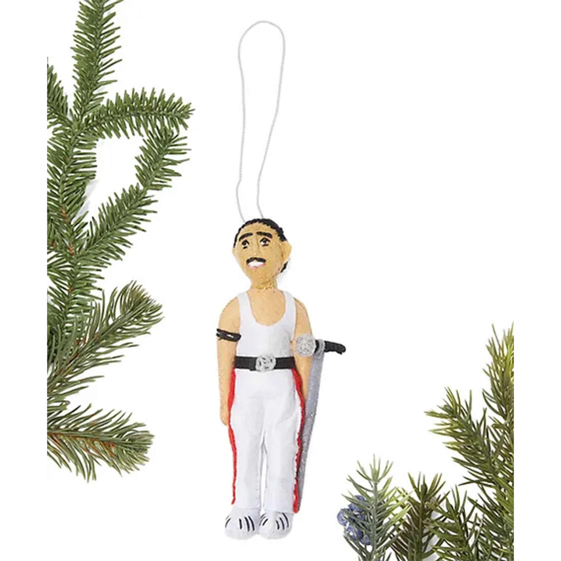 Silk Road Bazaar Handmade Felt Ornaments - Freddie Mercury - Zoom Image
