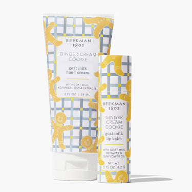Beekman 1802 Goat Milk Hand Cream and Lip Balm Set - Ginger Cream Cookie - Zoom Image