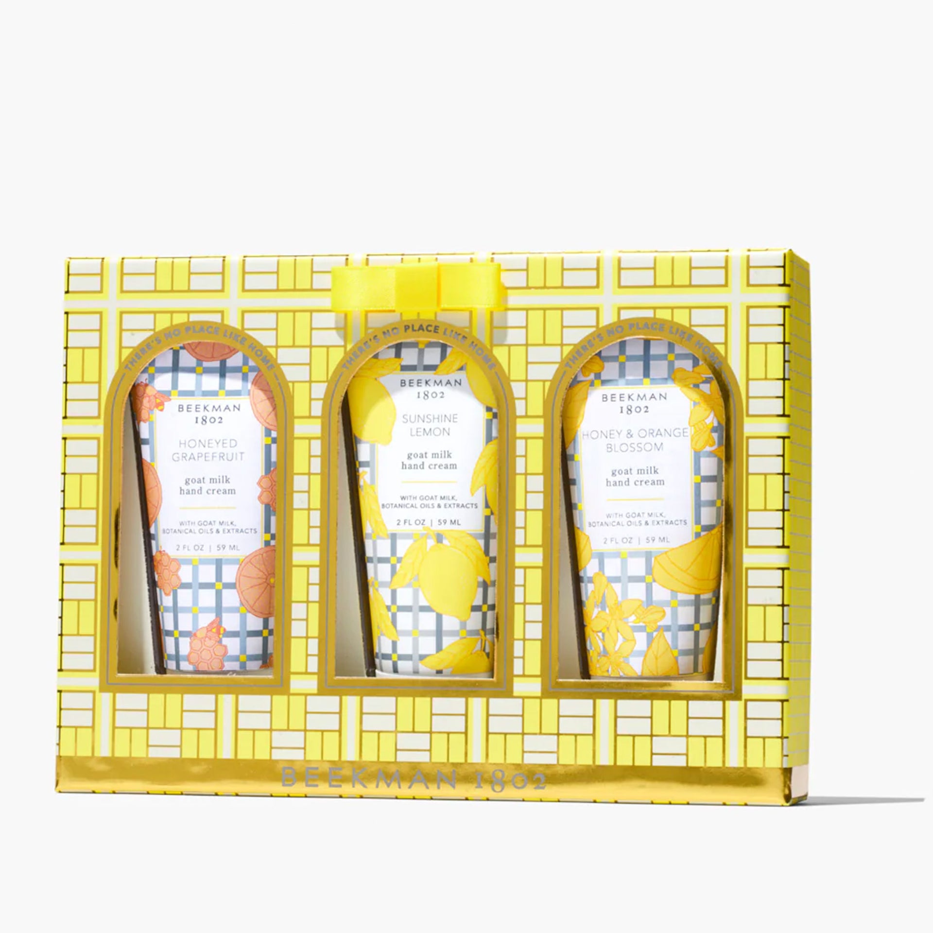 Beekman 1802 Hand Cream Sampler - Honeyed Grapefruit, Honey & Orange Blossom, Sunshine Lemon - Zoom Image
