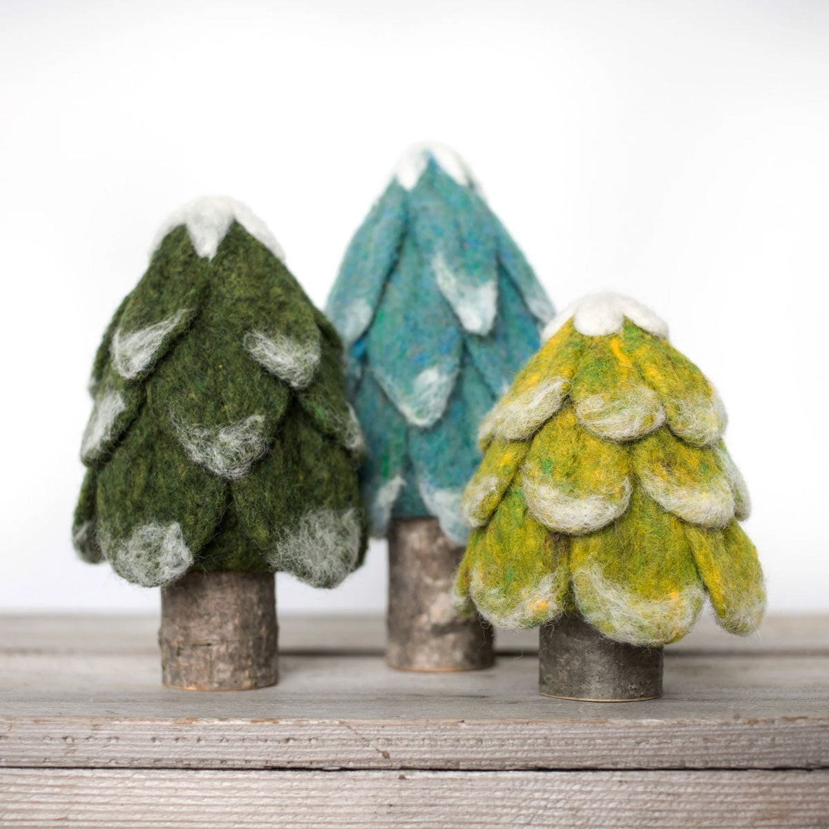 Felted Sky Sculpting With Wool Needle Felting Kits - Evergreen Trees - Extra Image
