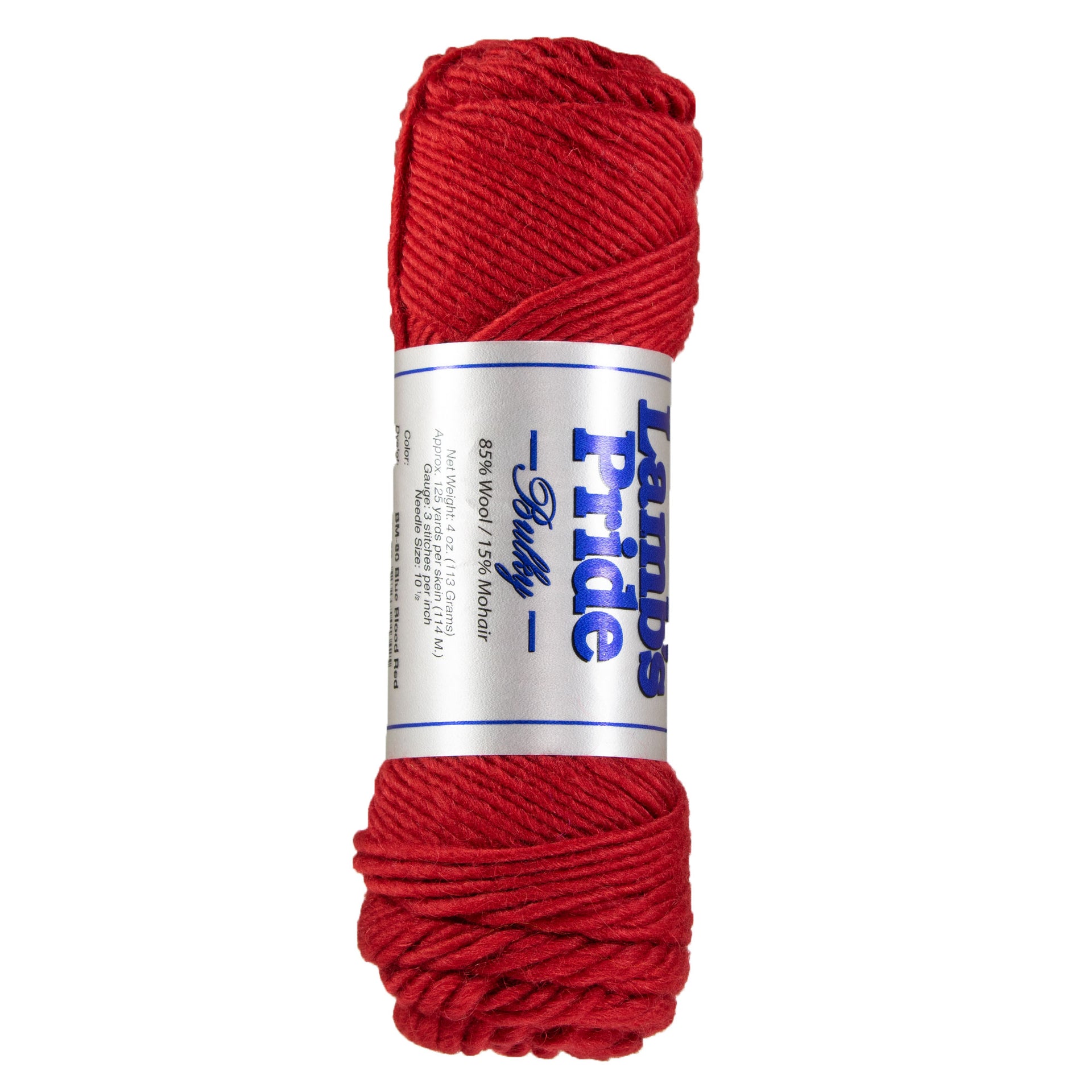 Brown Sheep Lamb's Pride Bulky Yarn - M080 - Blue Blood Red - Zoom Image

