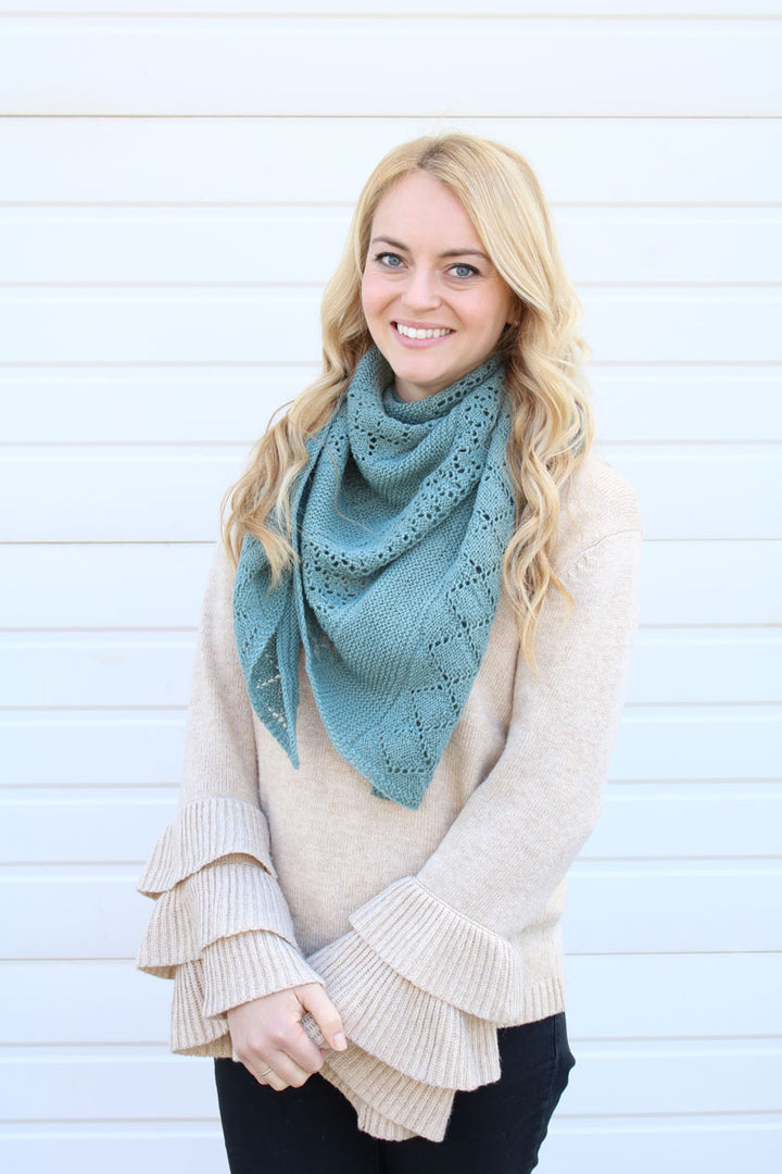 Cascade's Lattice Sampler Shawl - Main Image 2