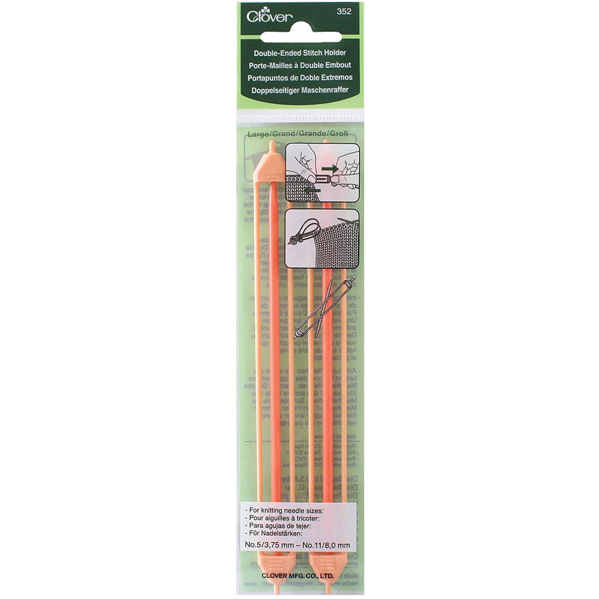 Clover Stitch Holders - Large Double Ended Stitch Holder - Zoom Image