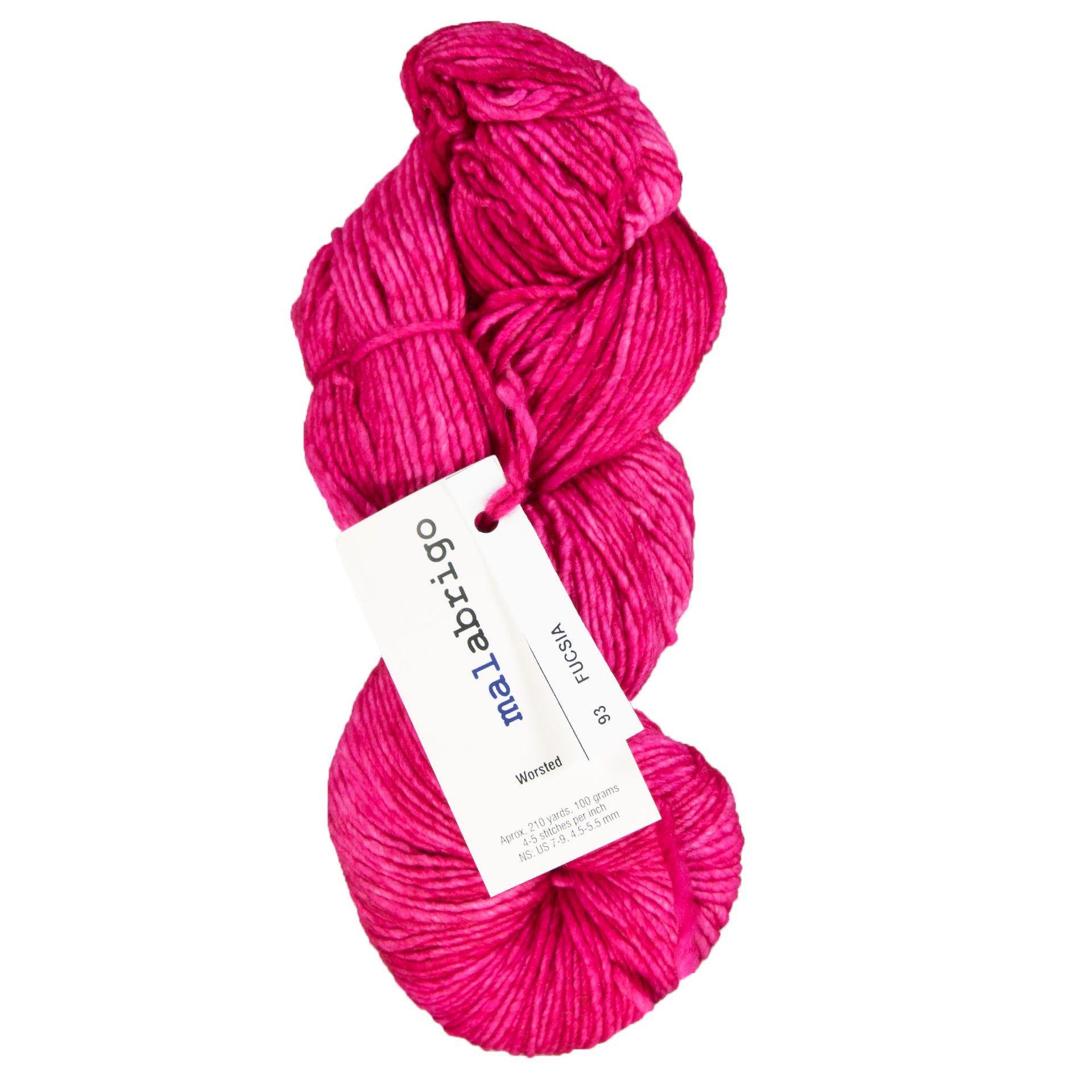 Malabrigo Worsted Merino Yarn - 093 Fuchsia - Zoom Image

