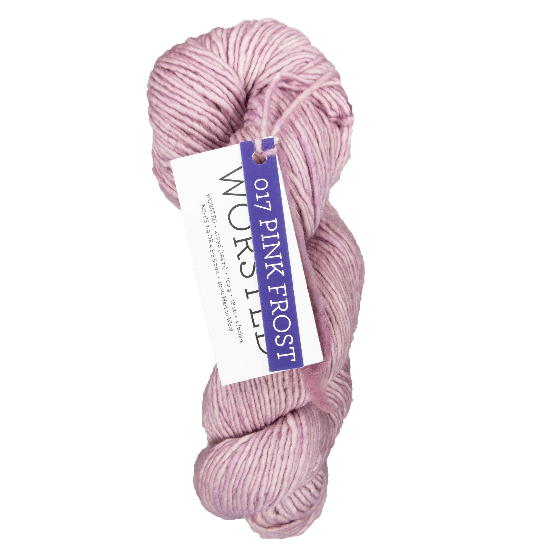 Malabrigo Worsted Merino Yarn - 017 Pink Frost - Zoom Image
