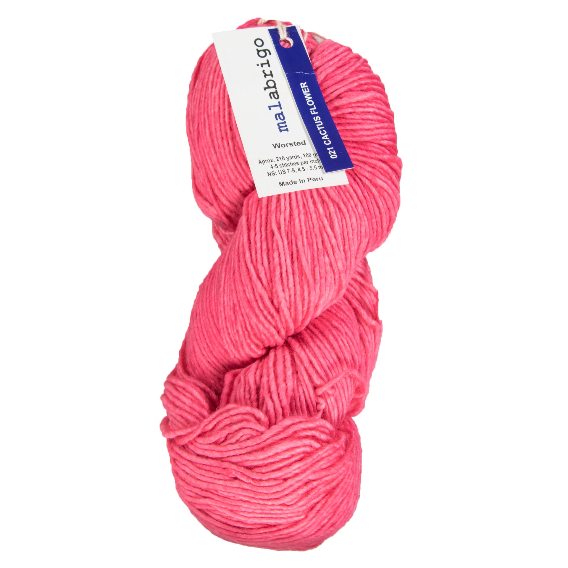 Malabrigo Worsted Merino Yarn - 021 Cactus Flower - Zoom Image
