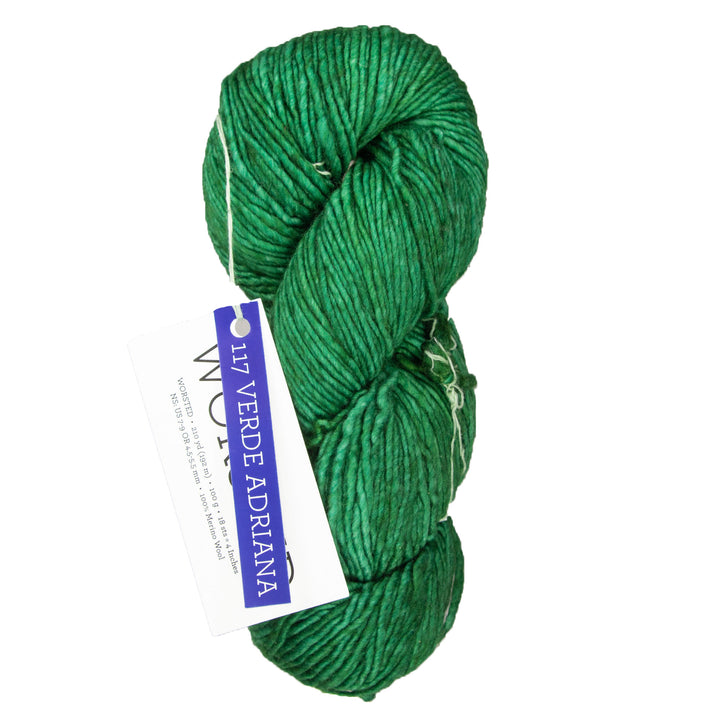 Malabrigo Worsted Merino Yarn - 117 Verde Adriana - Zoom Image
