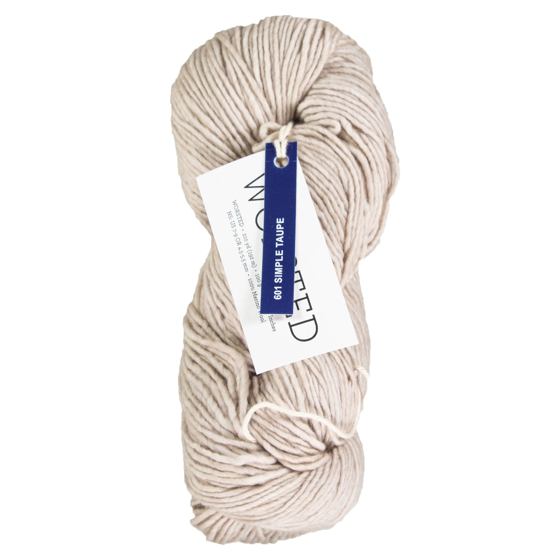 Malabrigo Worsted Merino Yarn - 601 Simply Taupe - Zoom Image

