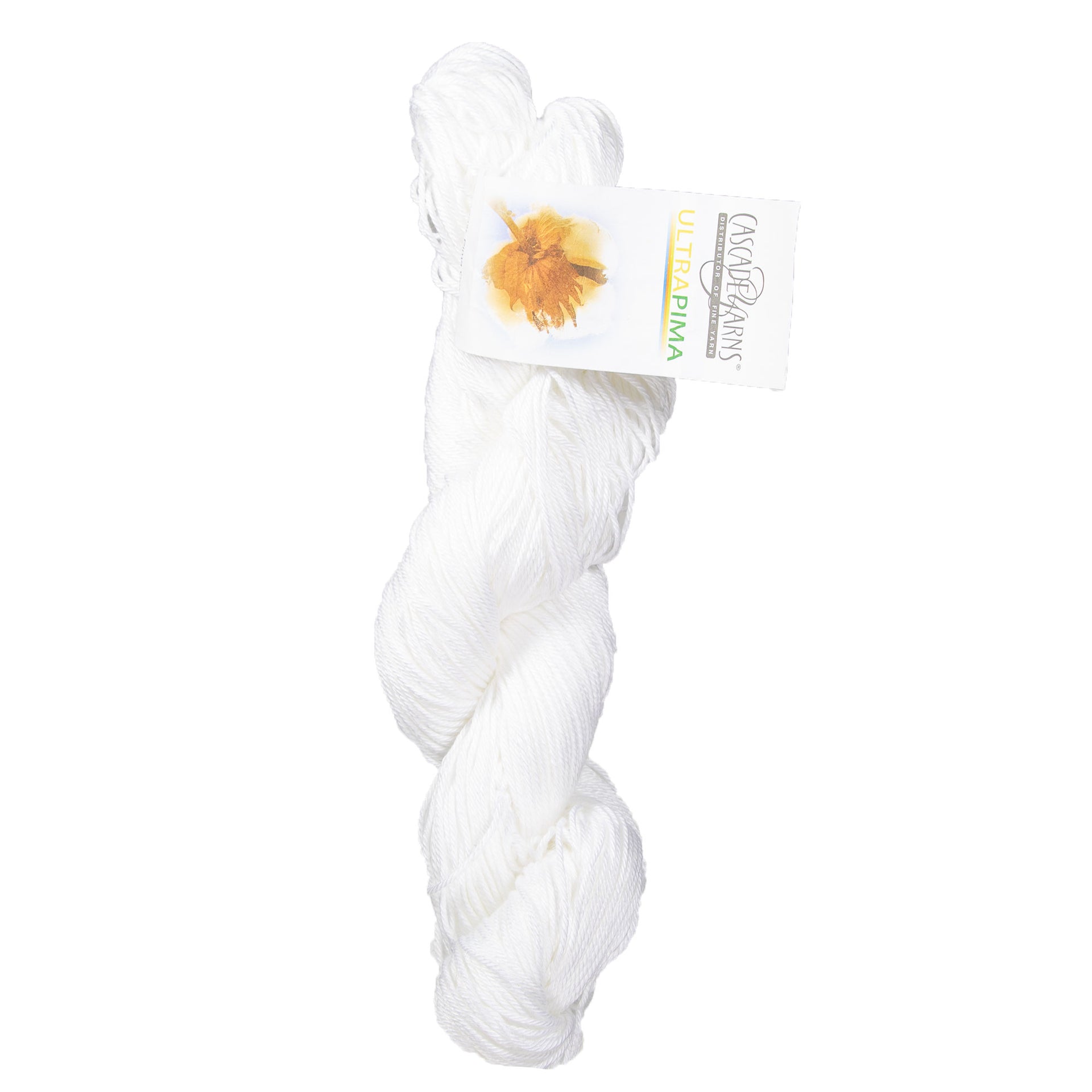 Cascade Yarns Ultra Pima Yarn - 3728 White - Zoom Image
