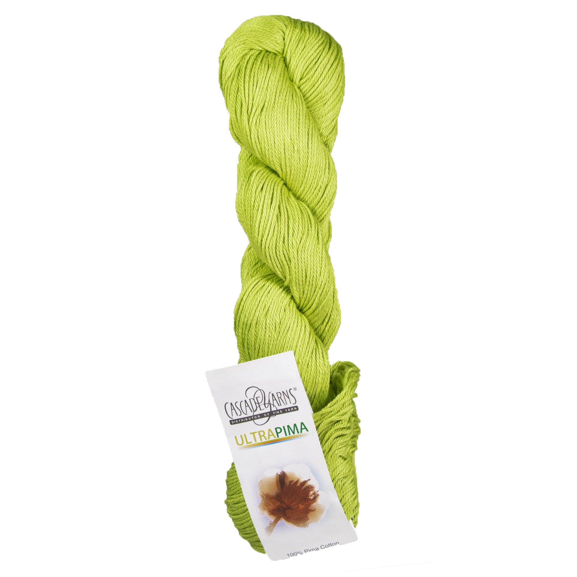 Cascade Yarns Ultra Pima Yarn - 3746 Chartreuse - Zoom Image
