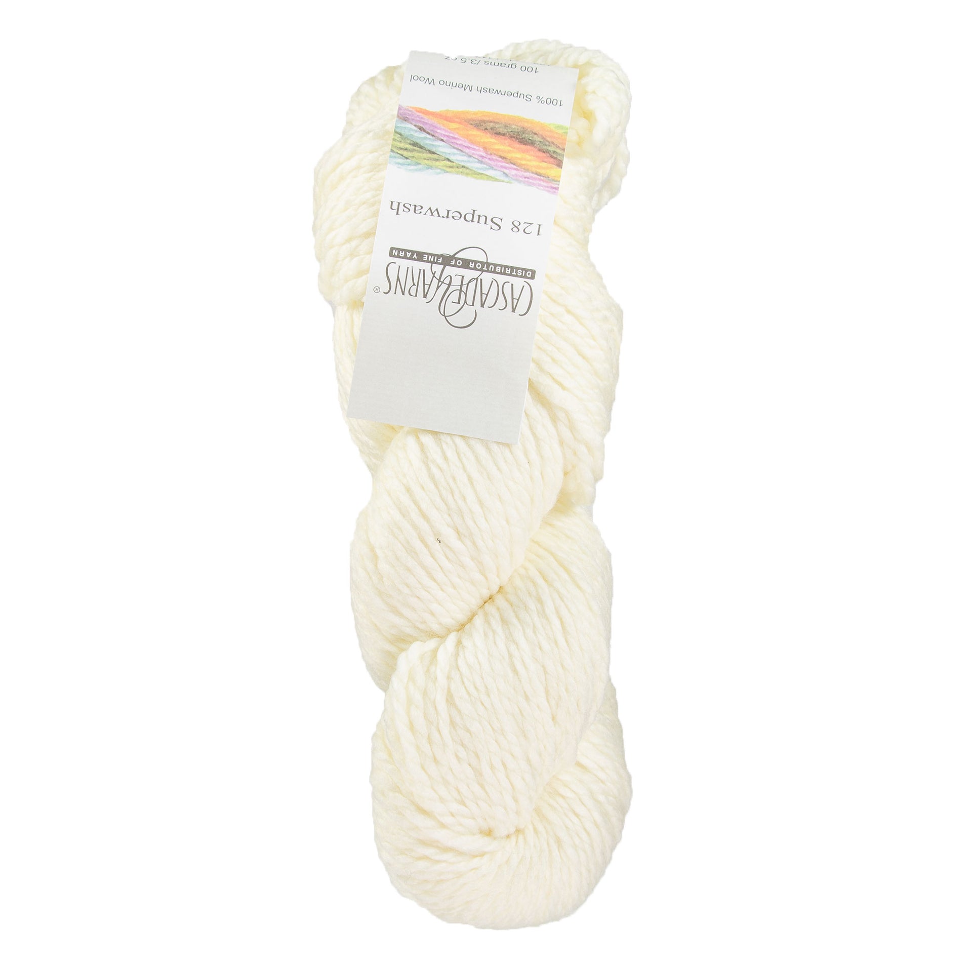 Cascade Yarns 128 Superwash Yarn - 817 Ecru - Zoom Image
