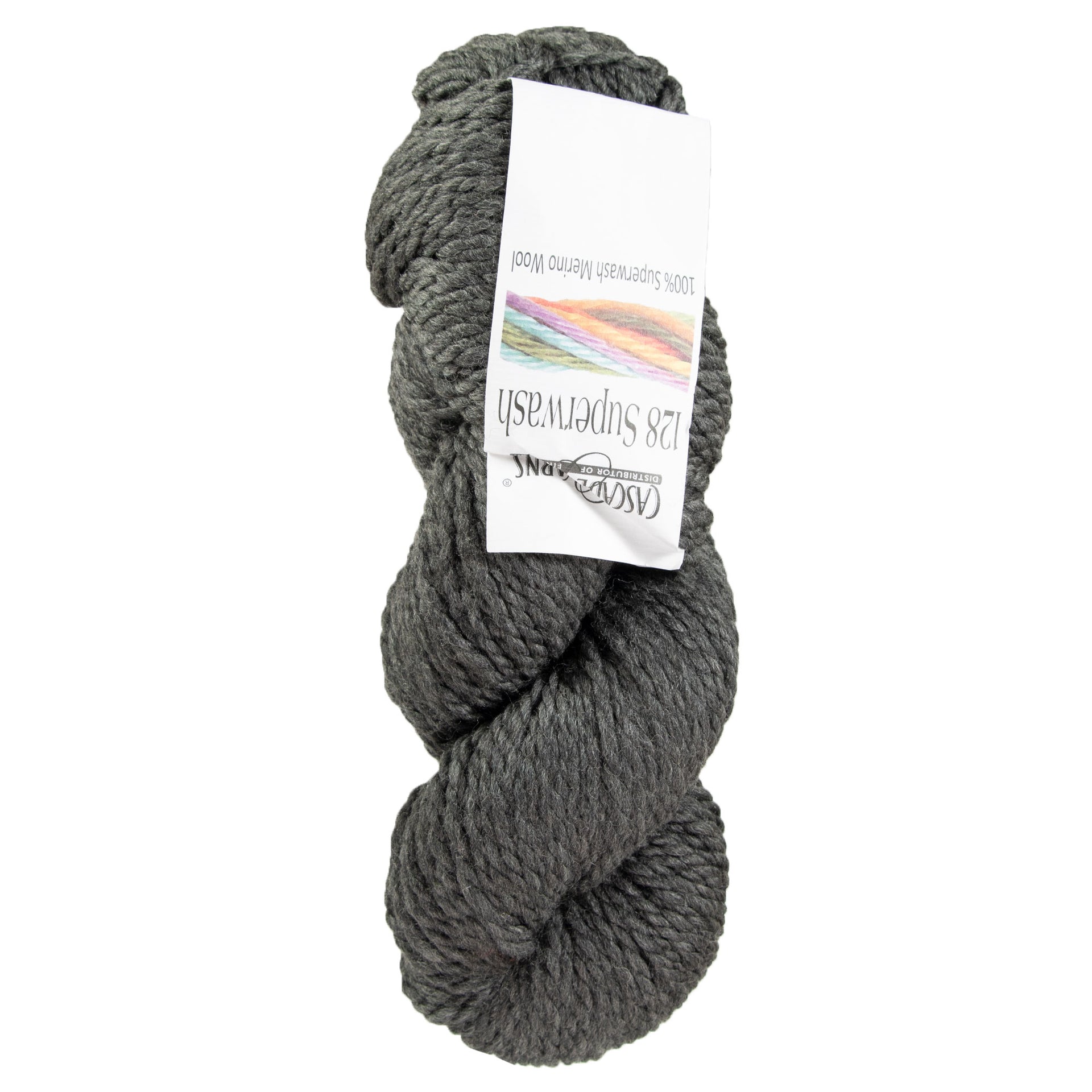 Cascade Yarns 128 Superwash Yarn - 900 Charcoal - Zoom Image
