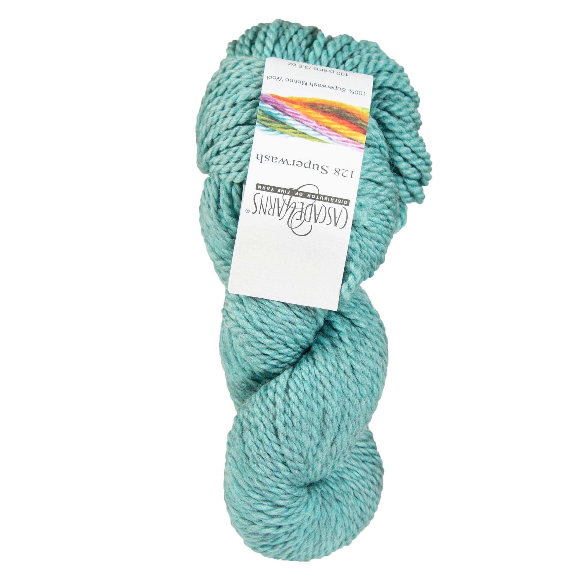 Cascade Yarns 128 Superwash Yarn - 1910 Summer Sky Heather - Zoom Image