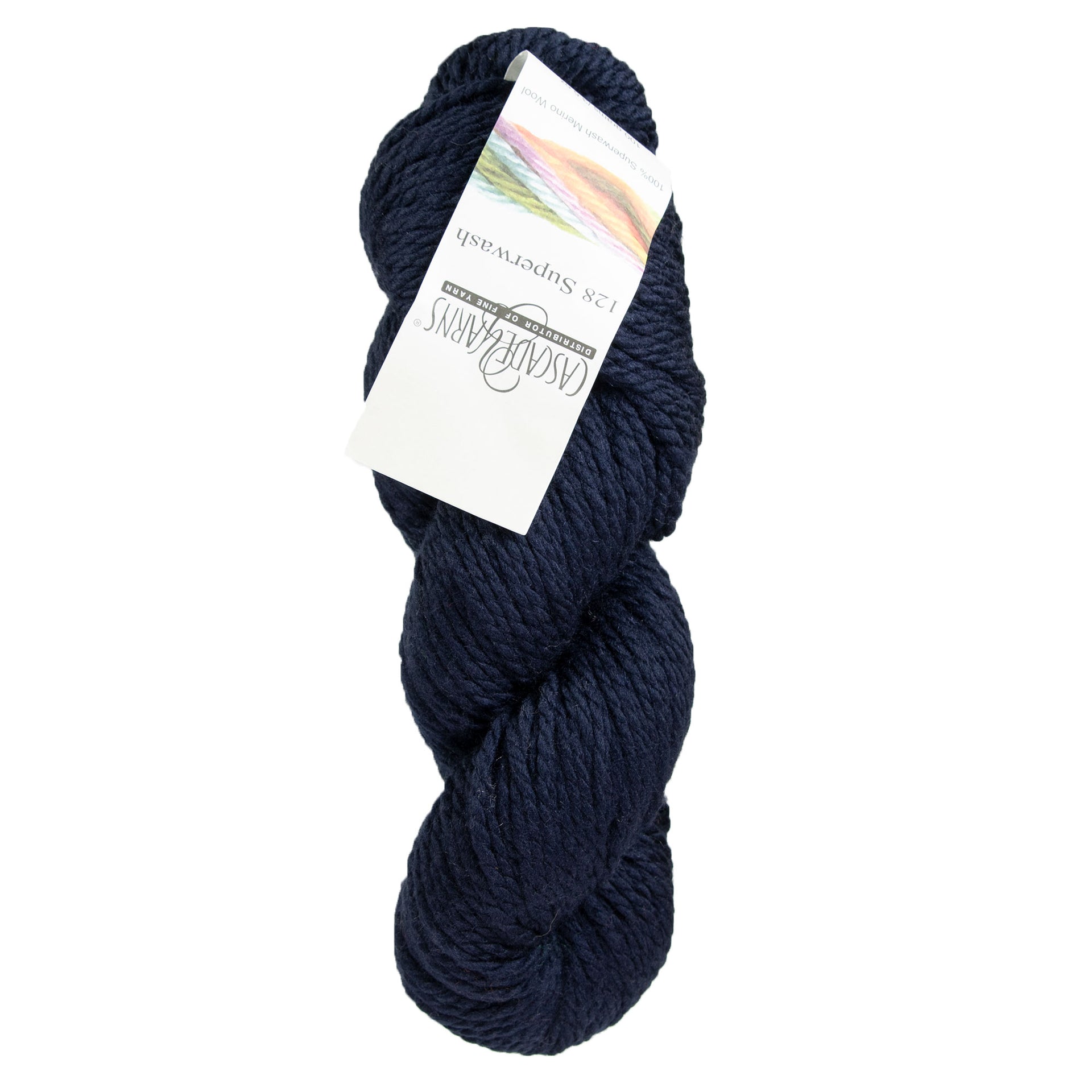 Cascade Yarns 128 Superwash Yarn - 854 Navy - Zoom Image
