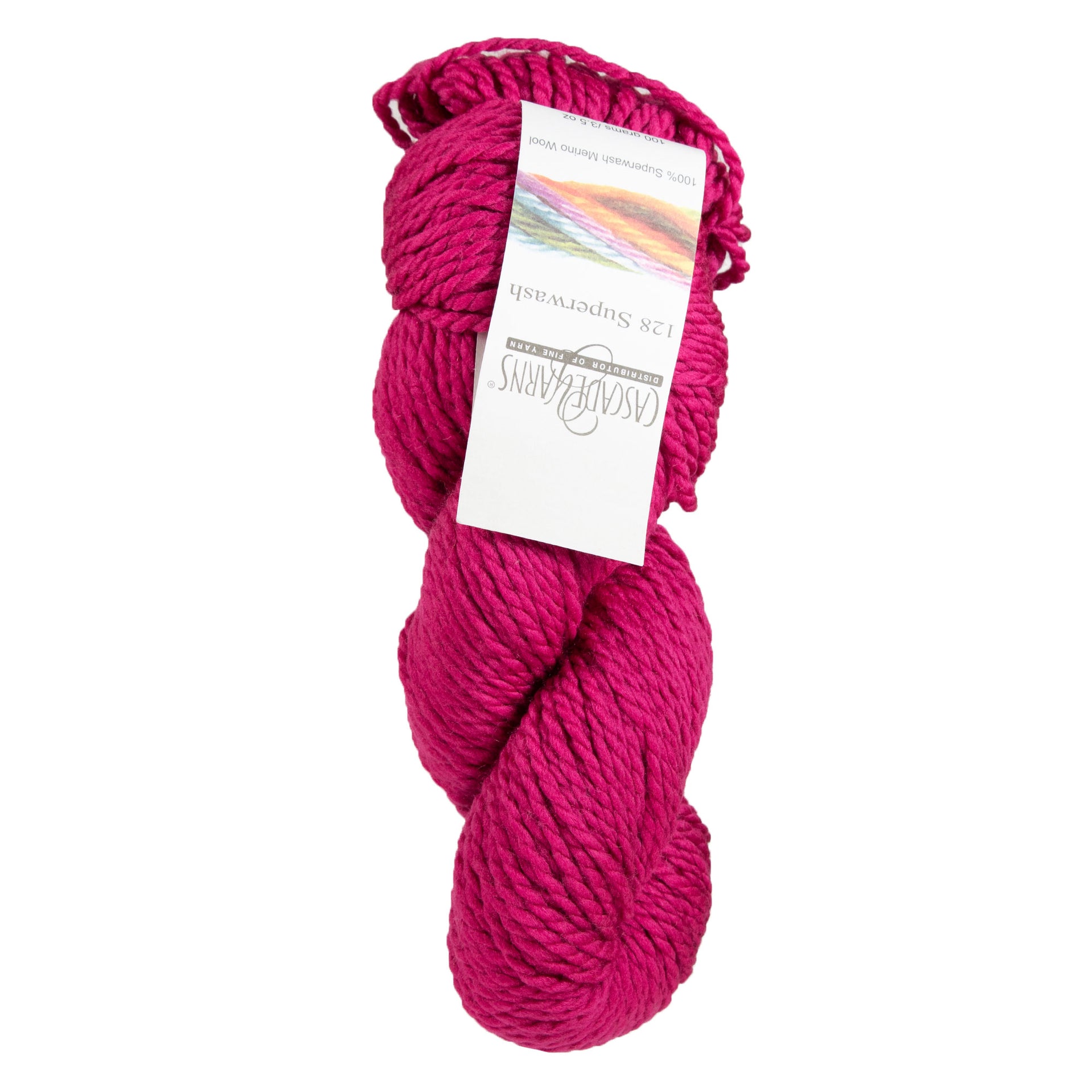 Cascade Yarns 128 Superwash Yarn - 1964 Cerise - Zoom Image
