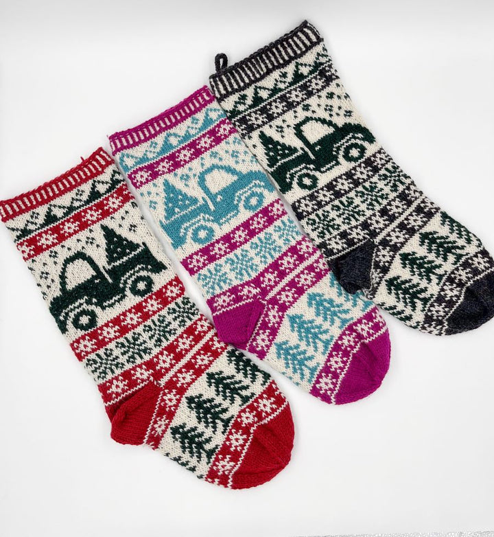 Aiyana, Arlene, & Allison's Cascade Yarns Fresh Pine Stockings - Main Image 5