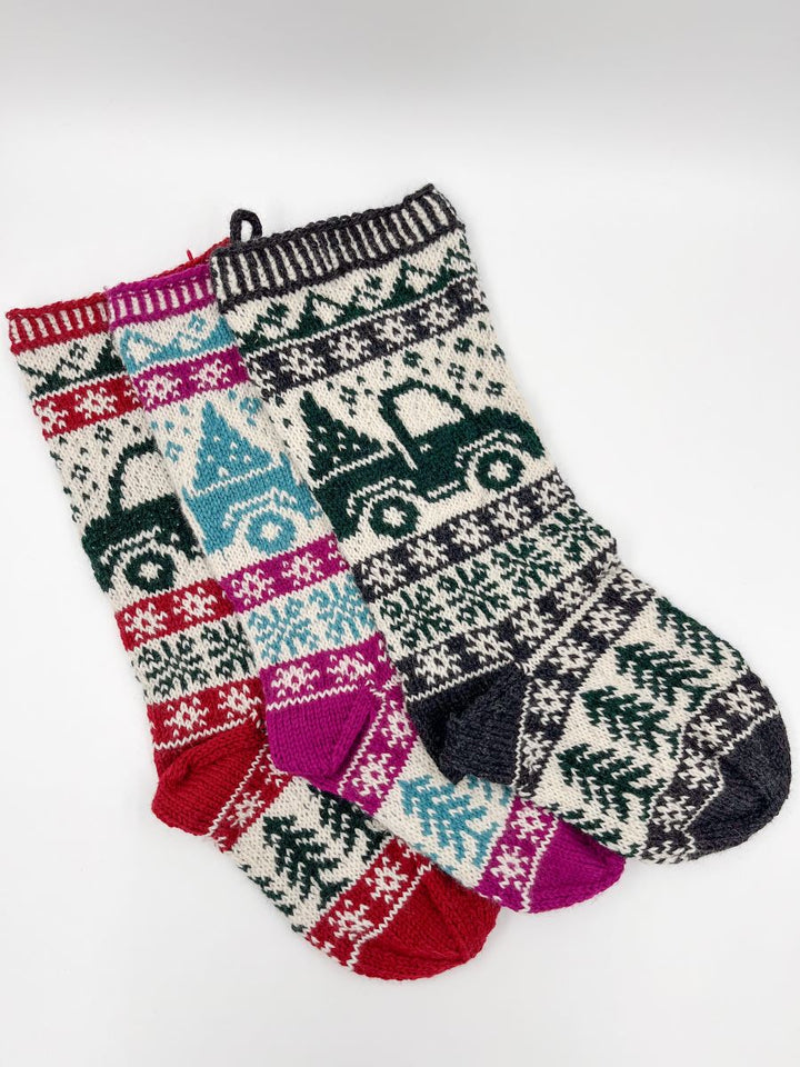 Aiyana, Arlene, & Allison's Cascade Yarns Fresh Pine Stockings - Main Image 1