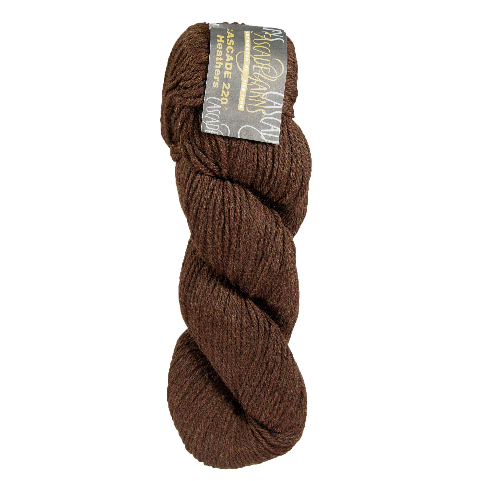 Cascade 220 Yarn - 2431 Chocolate Heather - Zoom Image
