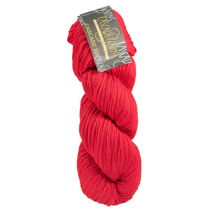Cascade 220 Yarn - 8895 Christmas Red - Zoom Image