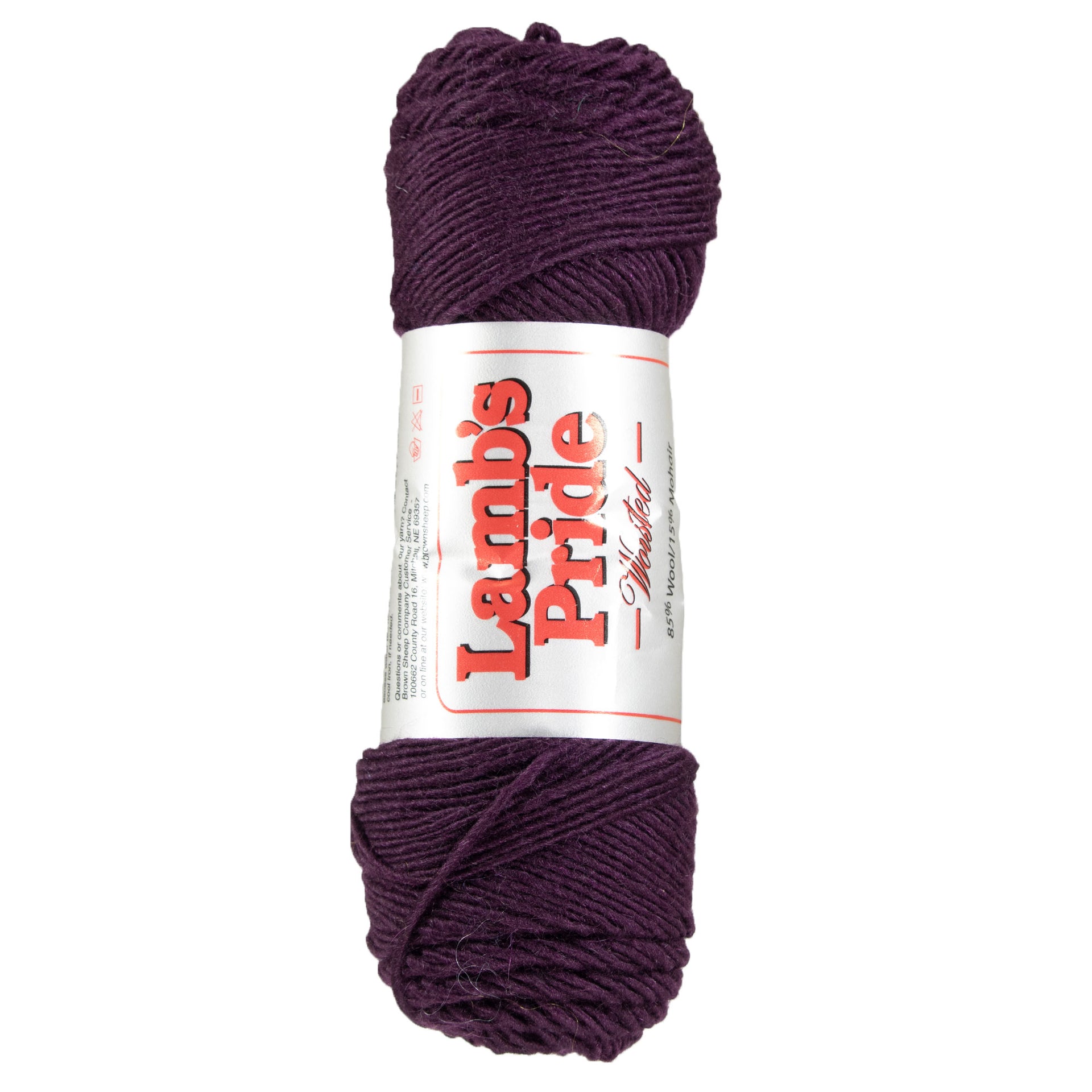 Brown Sheep Lamb's Pride Worsted Yarn - M166 - Plum Smoke - Zoom Image
