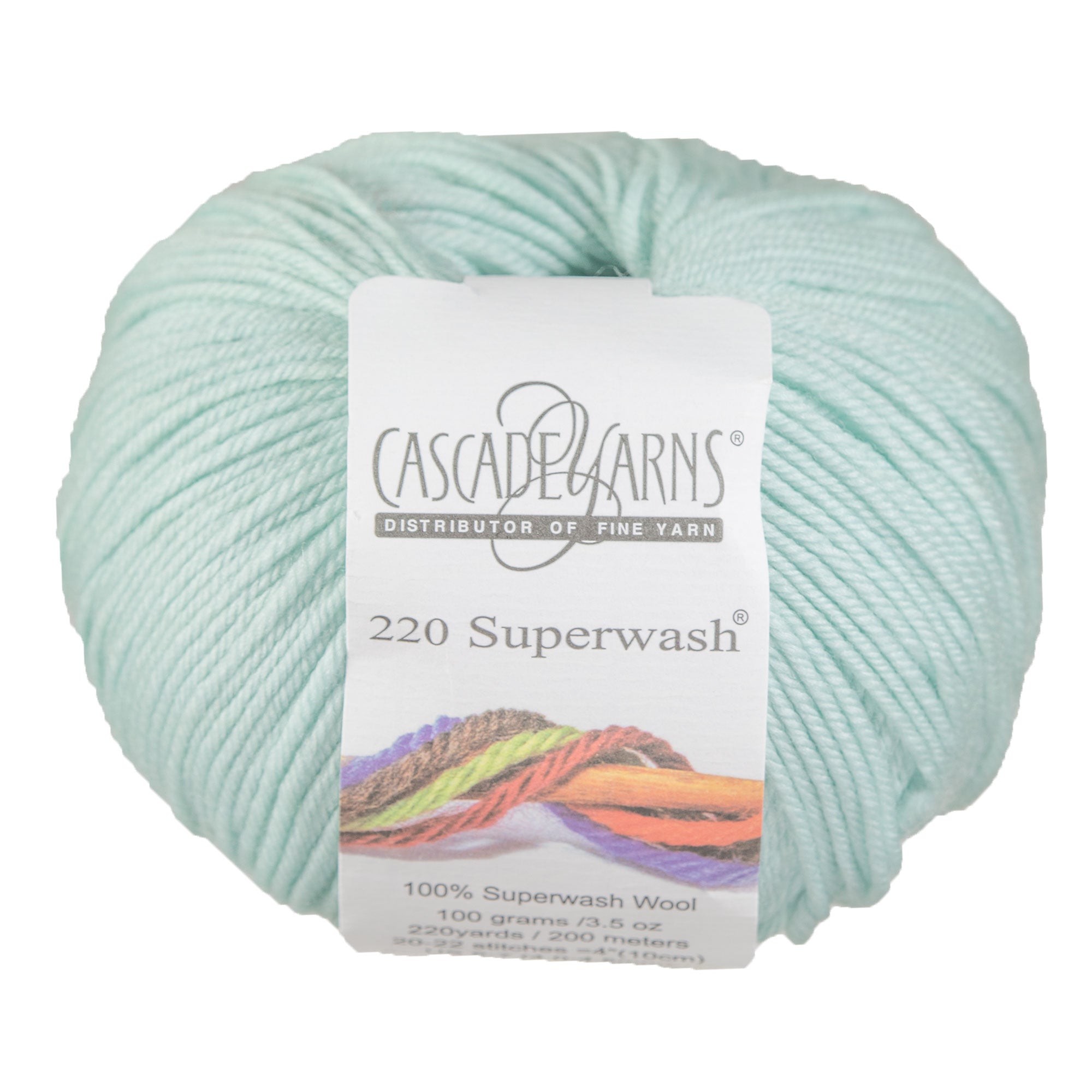 Cascade Yarns 220 Superwash Yarn - 1942 Mint - Zoom Image