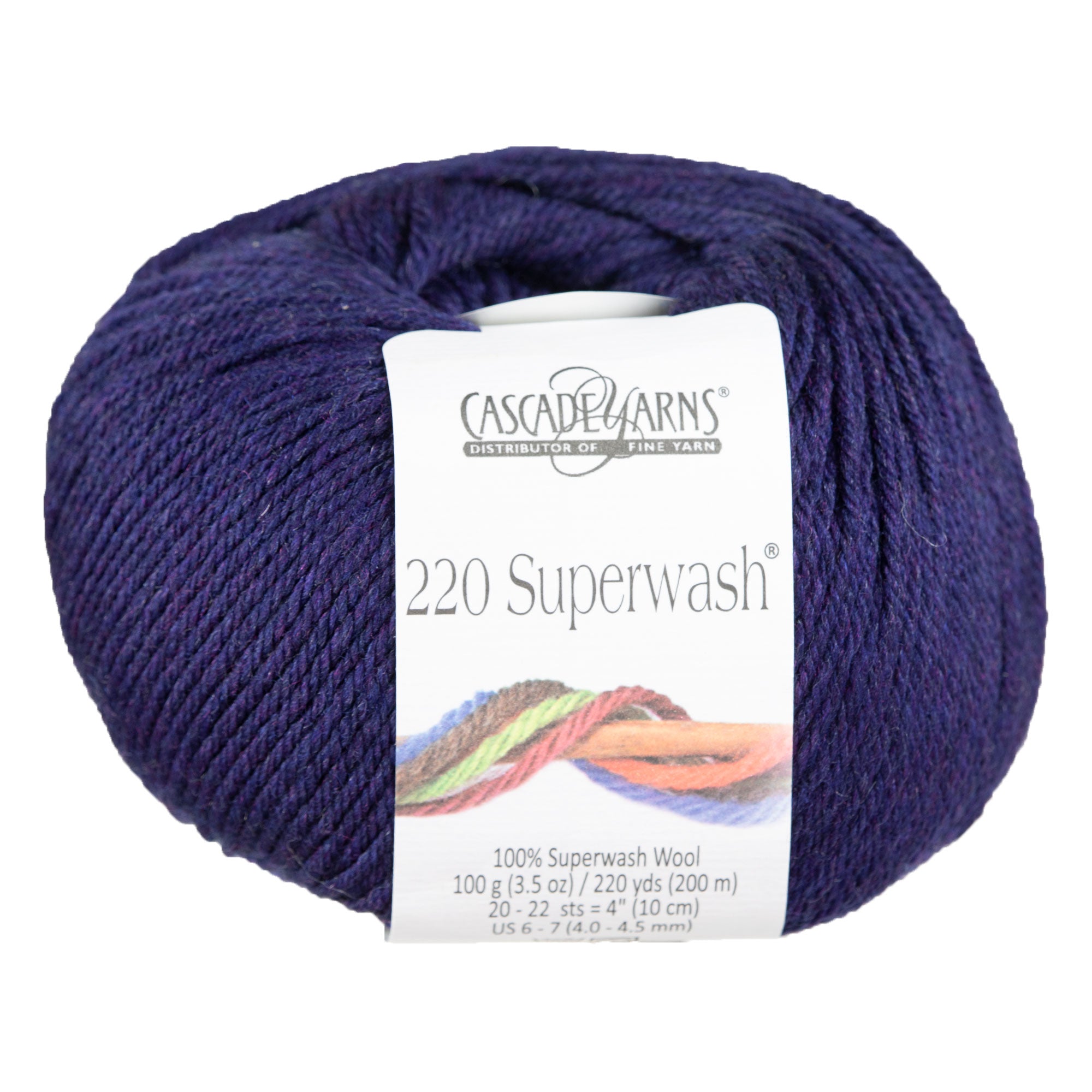 Cascade Yarns 220 Superwash Yarn - 1924 Midnight Heather - Zoom Image
