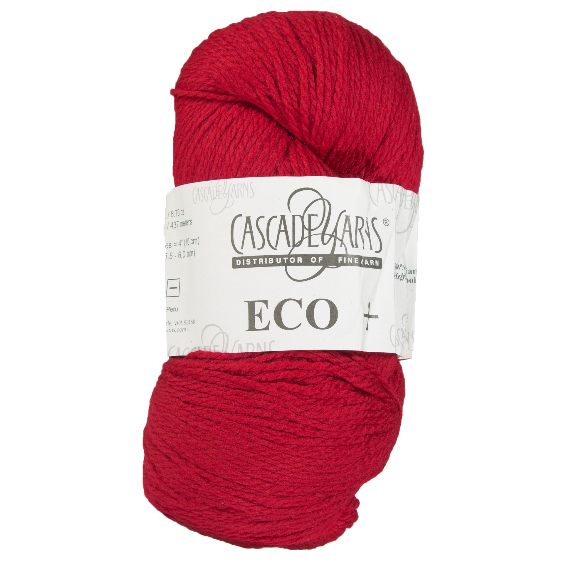 Cascade Yarns Eco+ Yarn - 8450 Scarlet - Zoom Image
