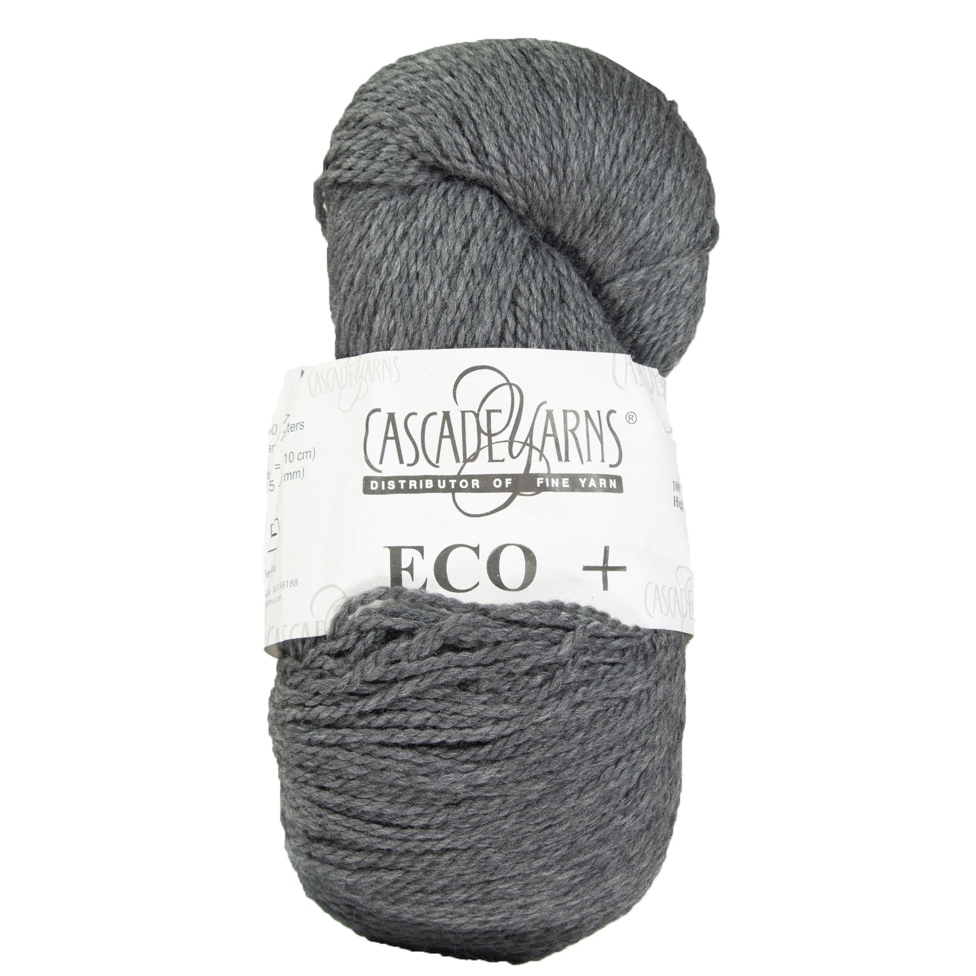 Cascade Yarns Eco+ Yarn - 8400 Charcoal Grey - Zoom Image
