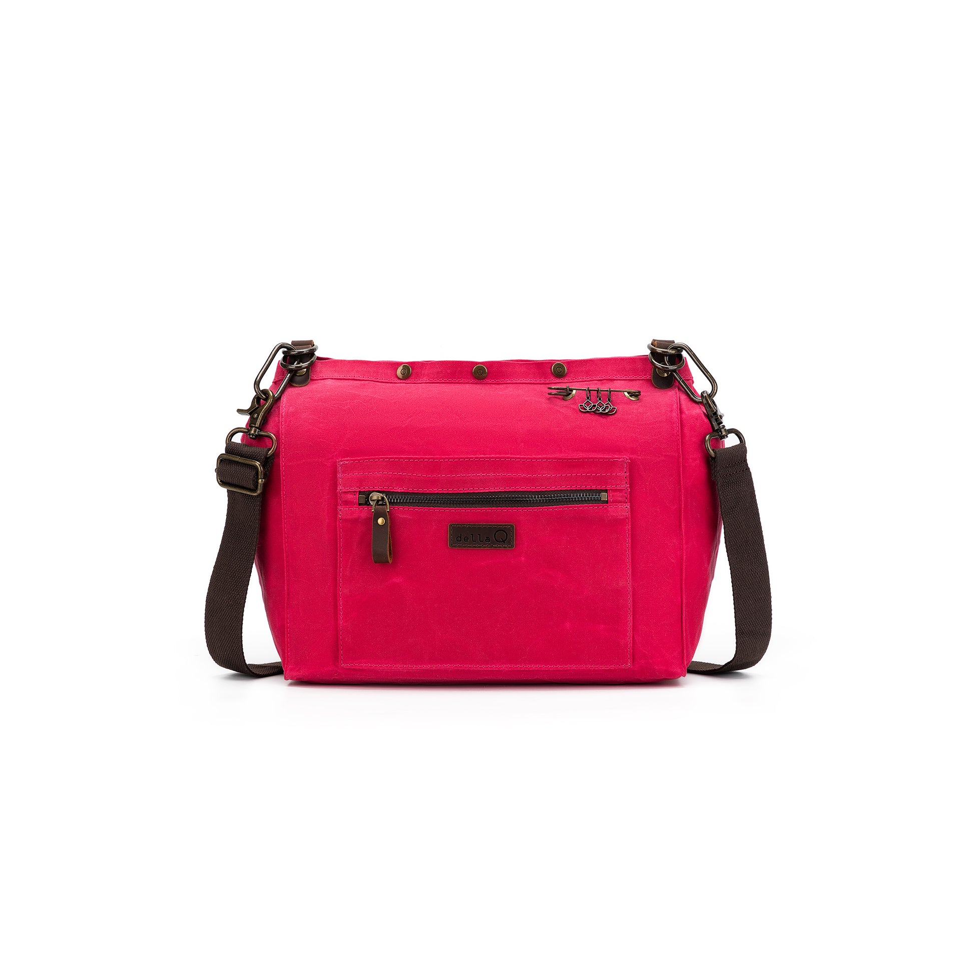della Q Maker's Canvas Rucksack - Vivid Rose
