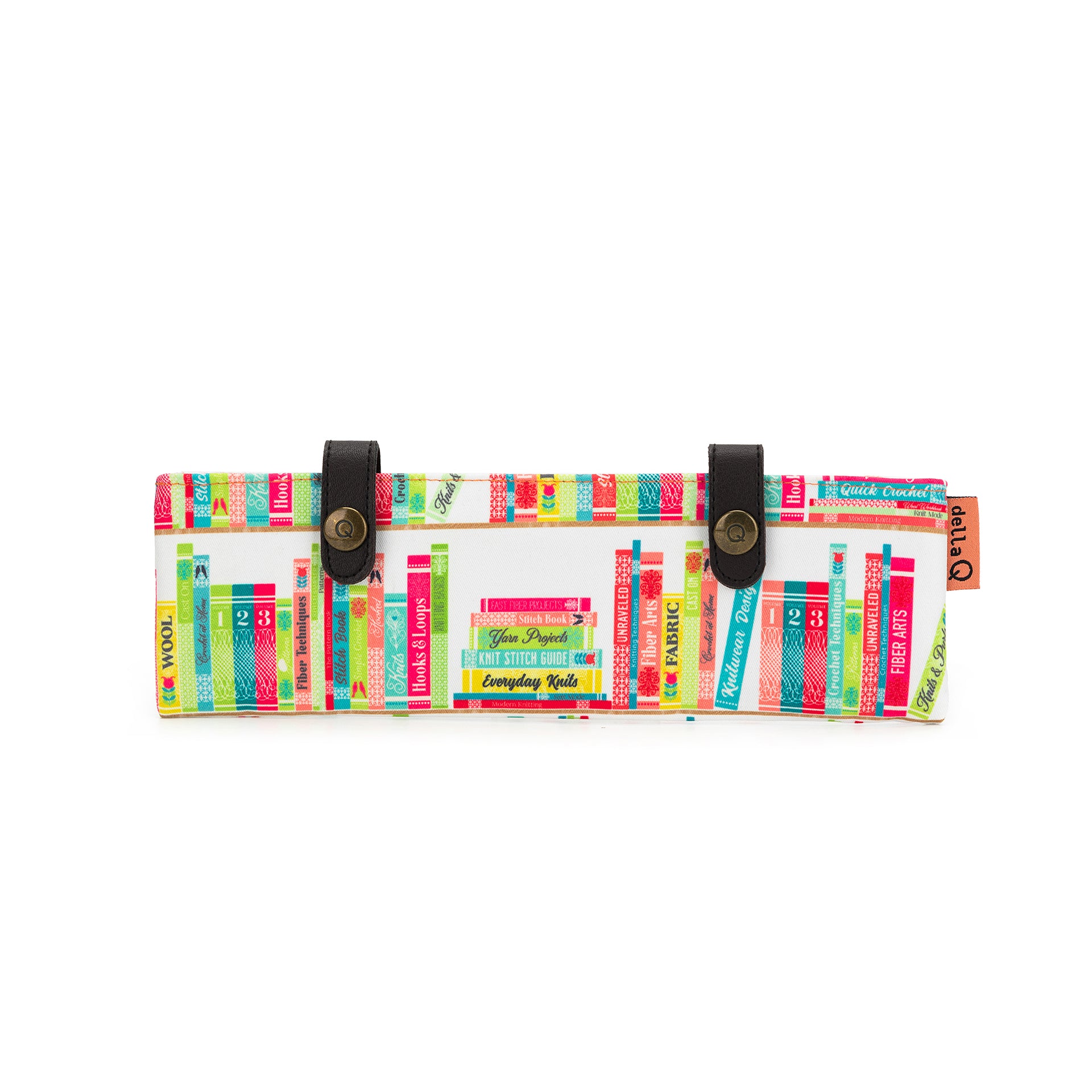 della Q Sock Needle Keeper - 1201-1 - *Linen - Library - Coral
