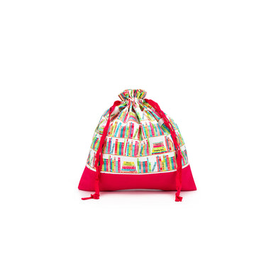 della Q Large Eden Project Bag - 119-2 - *Linen - Library - Fuchsia