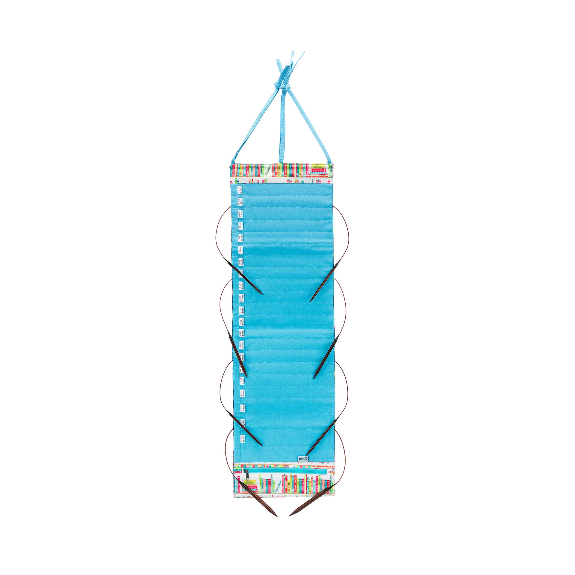 della Q Hanging Circular Needle Organizer - 142-1 - *Linen - Library - Sky
