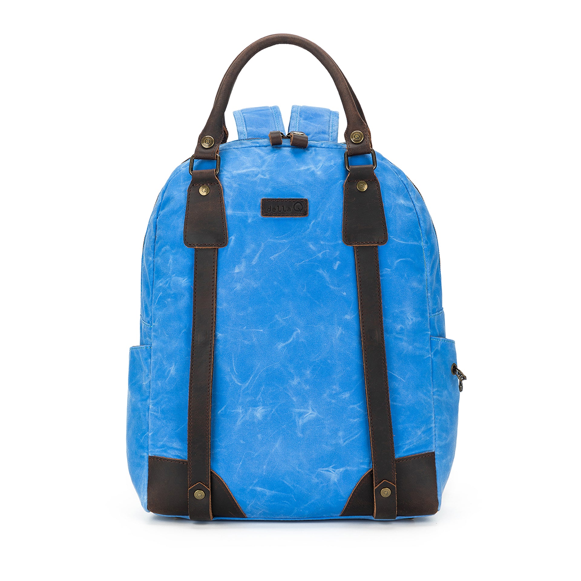 della Q Maker's Canvas Backpack - Azure Blue
