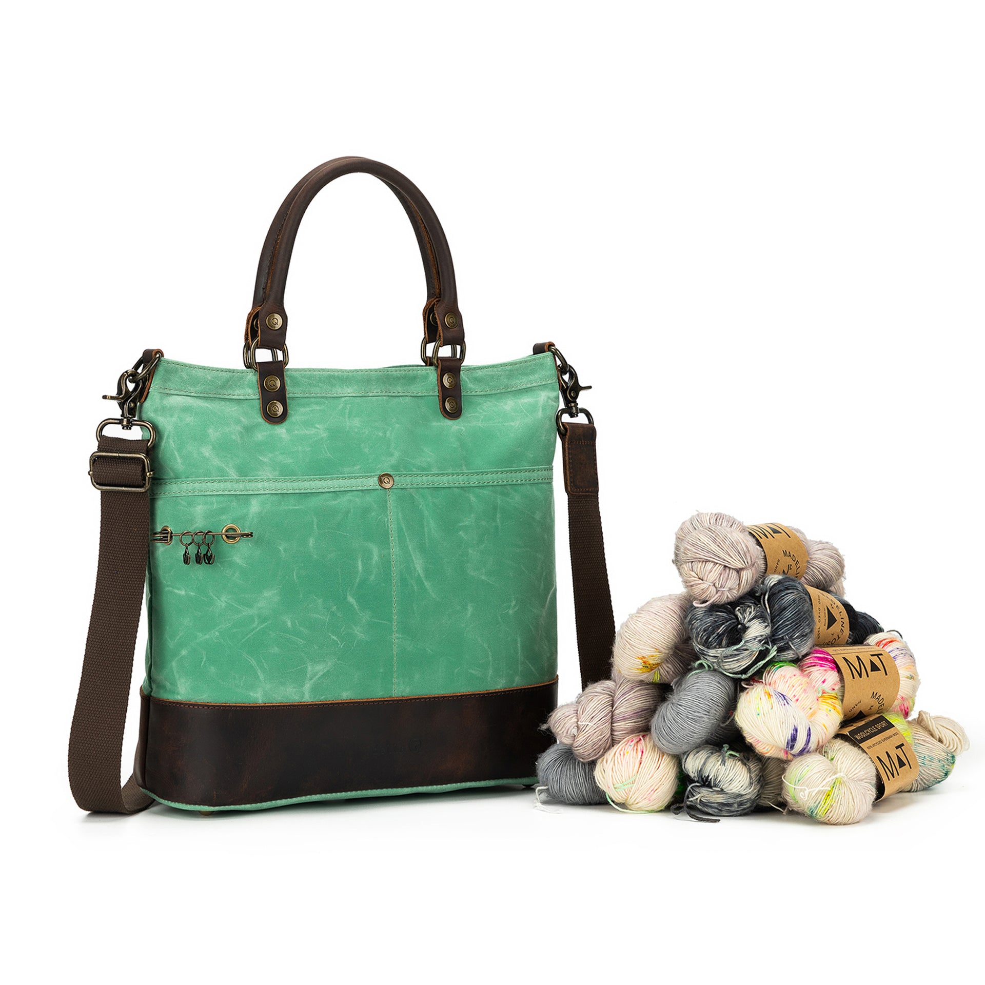 della Q Maker's Canvas Tote - Jade Green

