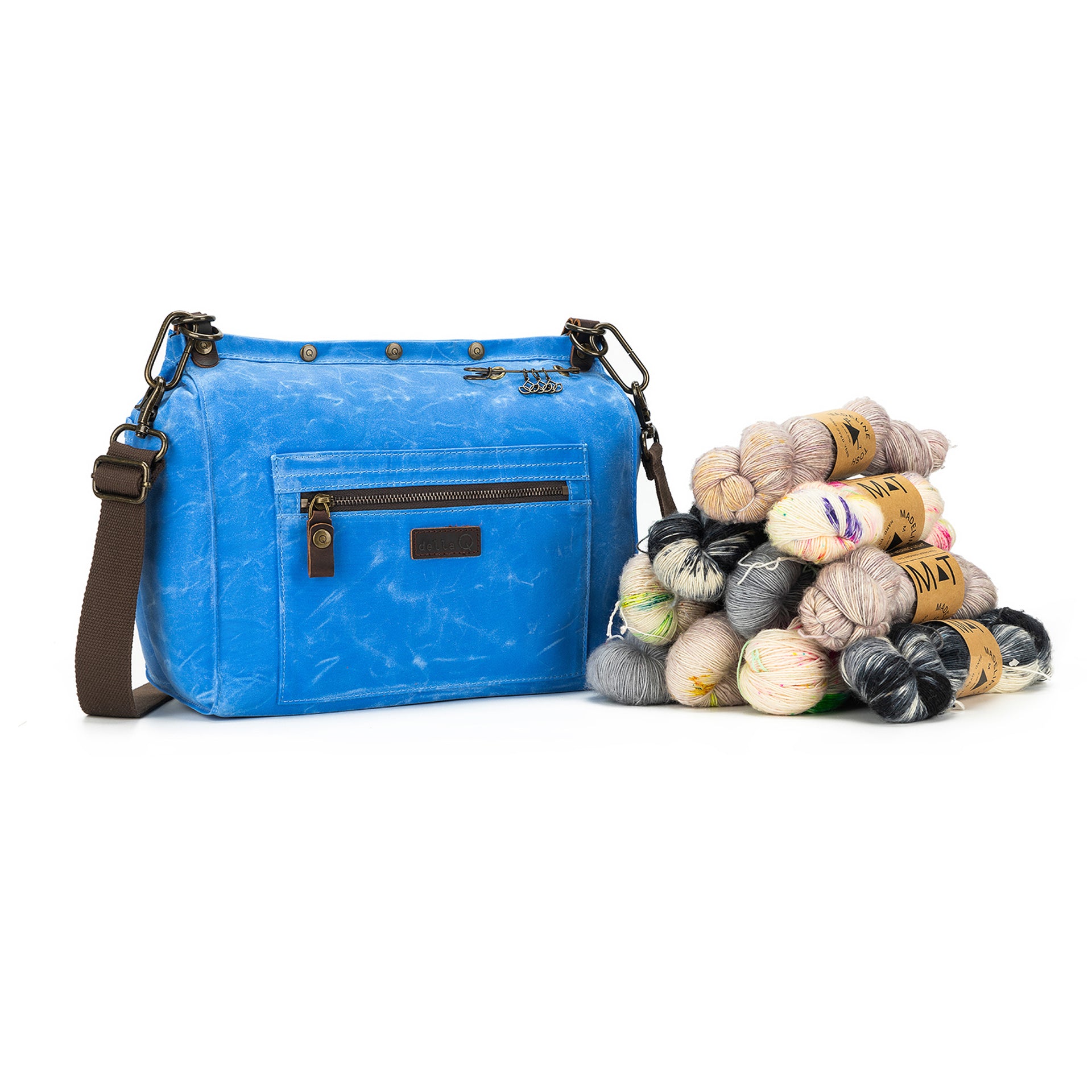 della Q Maker's Canvas Rucksack - Azure Blue
