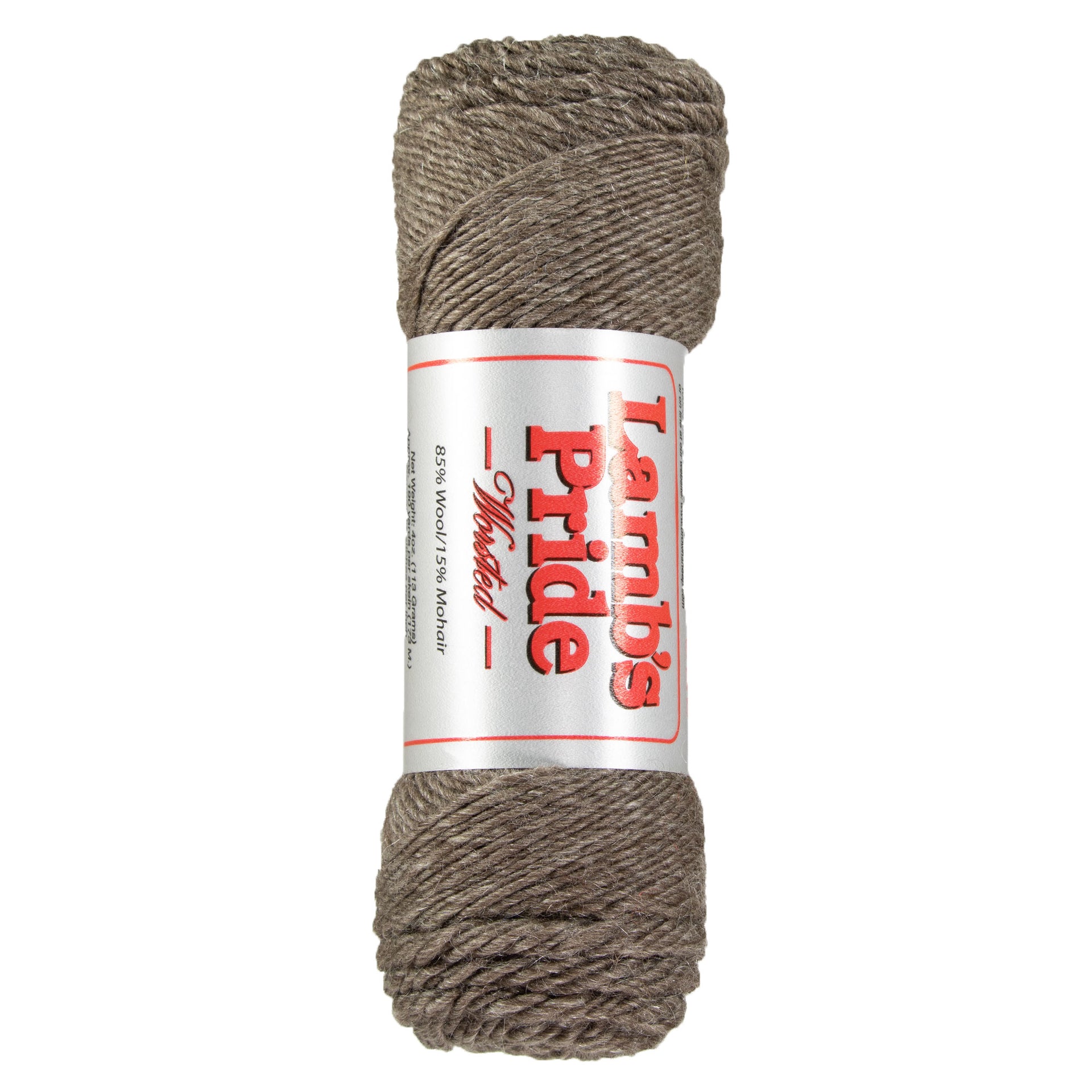Brown Sheep Lamb's Pride Worsted Yarn - M002 Brown Heather - Zoom Image
