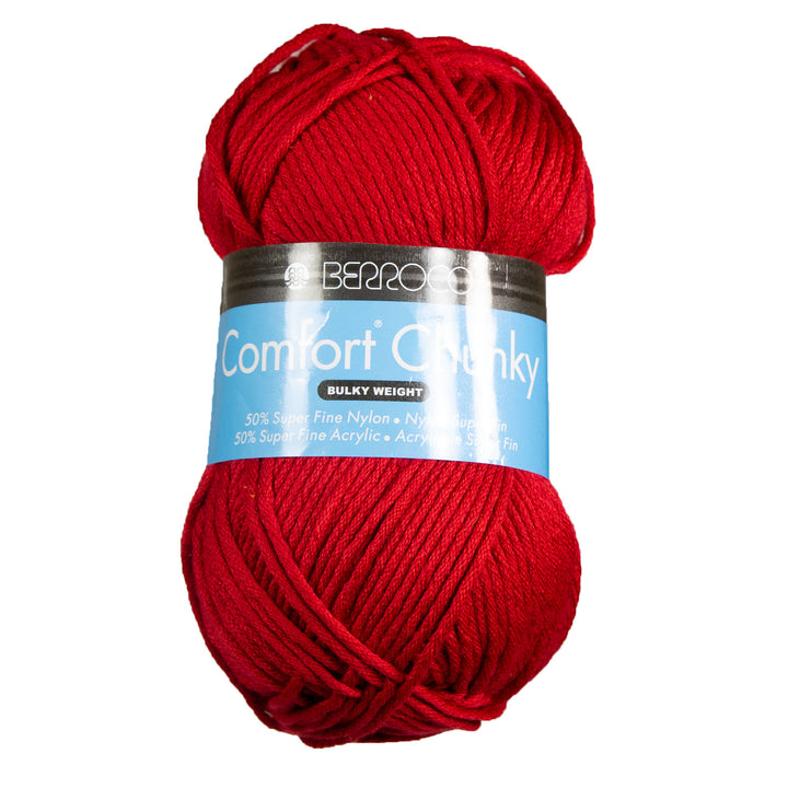 Berroco Comfort Chunky Yarn - 5750 Primary Red - Zoom Image