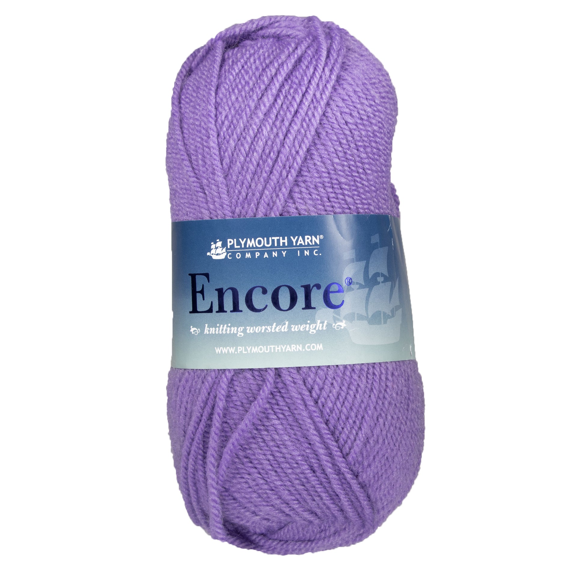 Plymouth Yarn Encore Worsted Yarn - 1033 Medium Lavender - Zoom Image

