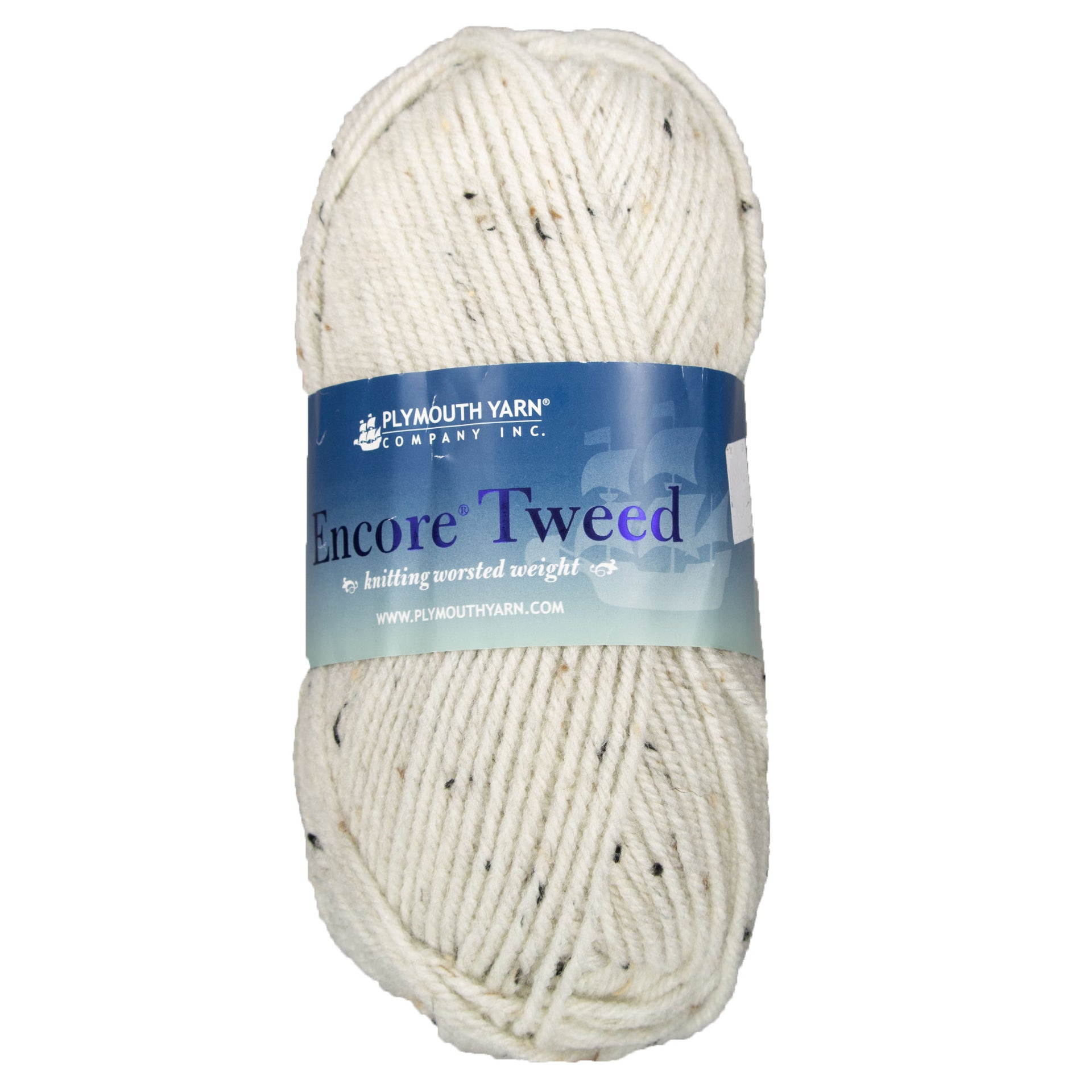 Plymouth Yarn Encore Tweed Yarn - 1363 Oatmeal - Zoom Image
