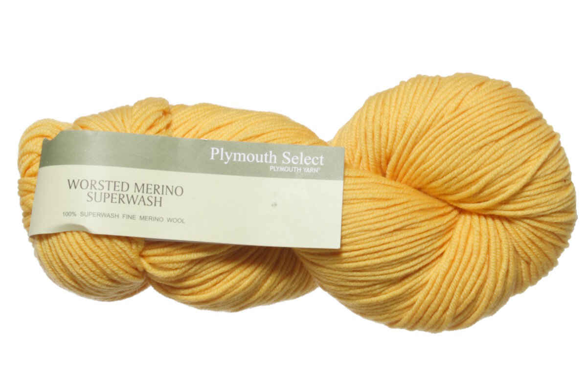 Plymouth Yarn Worsted Merino Superwash Yarn - 05 Yellow - Extra Image
