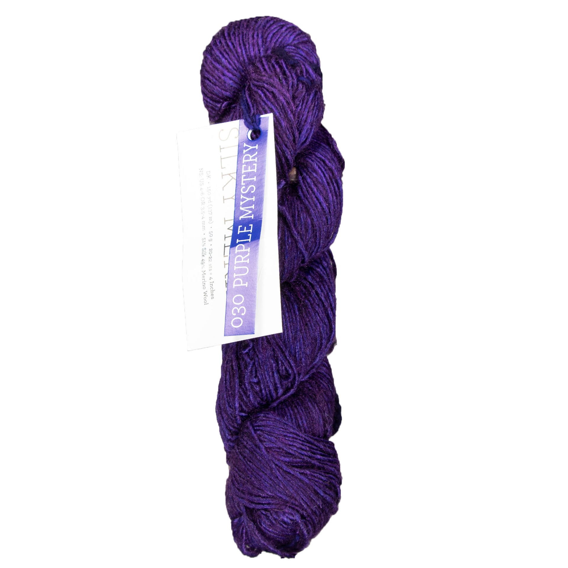 Malabrigo Silky Merino Yarn - 030 Purple Mystery - Zoom Image
