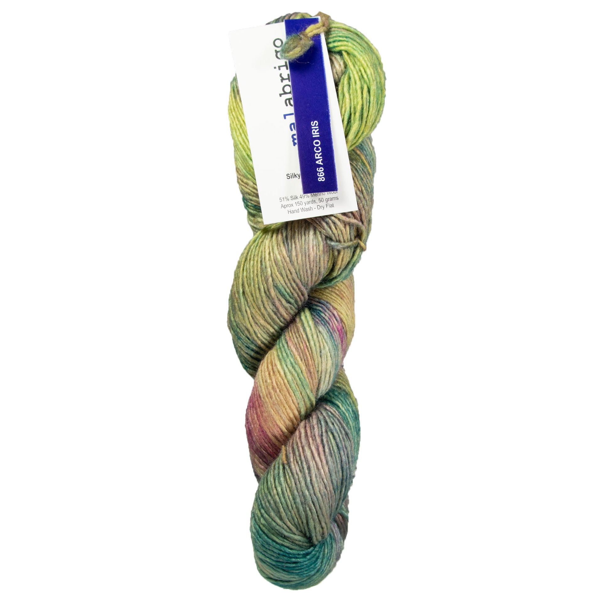 Malabrigo Silky Merino Yarn - 866 Arco Iris - Zoom Image

