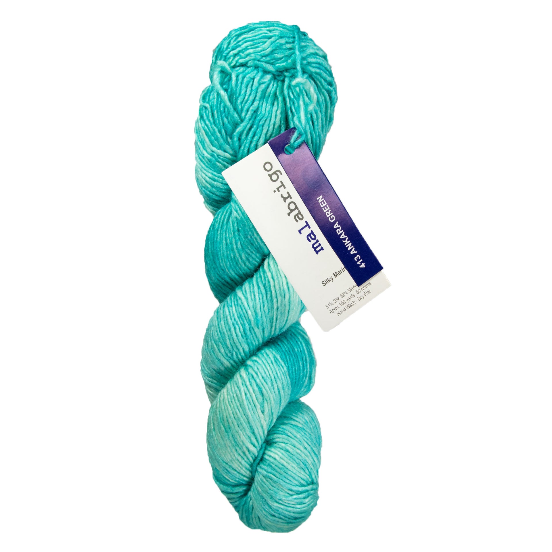 Malabrigo Silky Merino Yarn - 413 Ankara Green - Zoom Image
