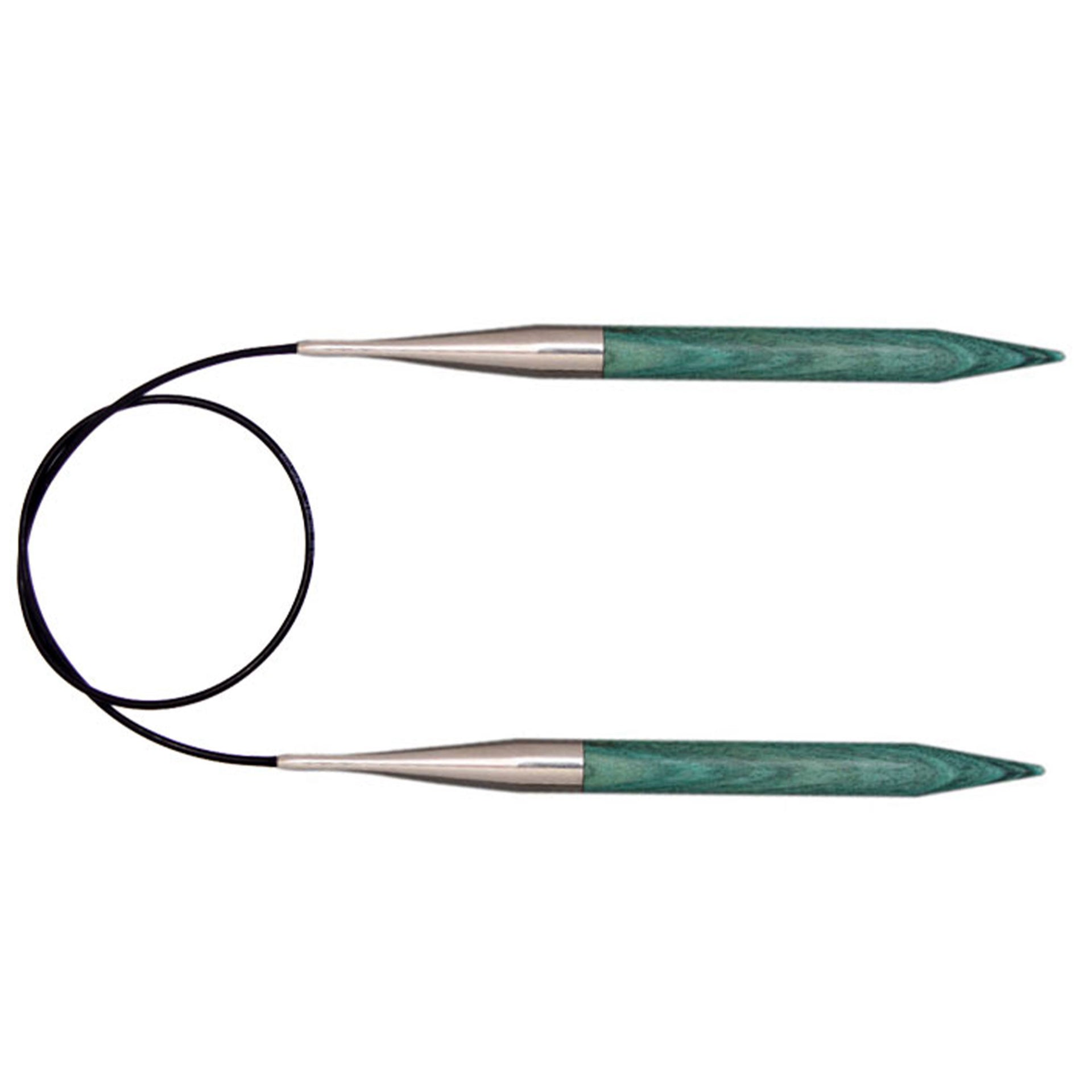 KnitPro Dreamz Fixed Circular Needles - US 4 - 16" Aquamarine - Zoom Image
